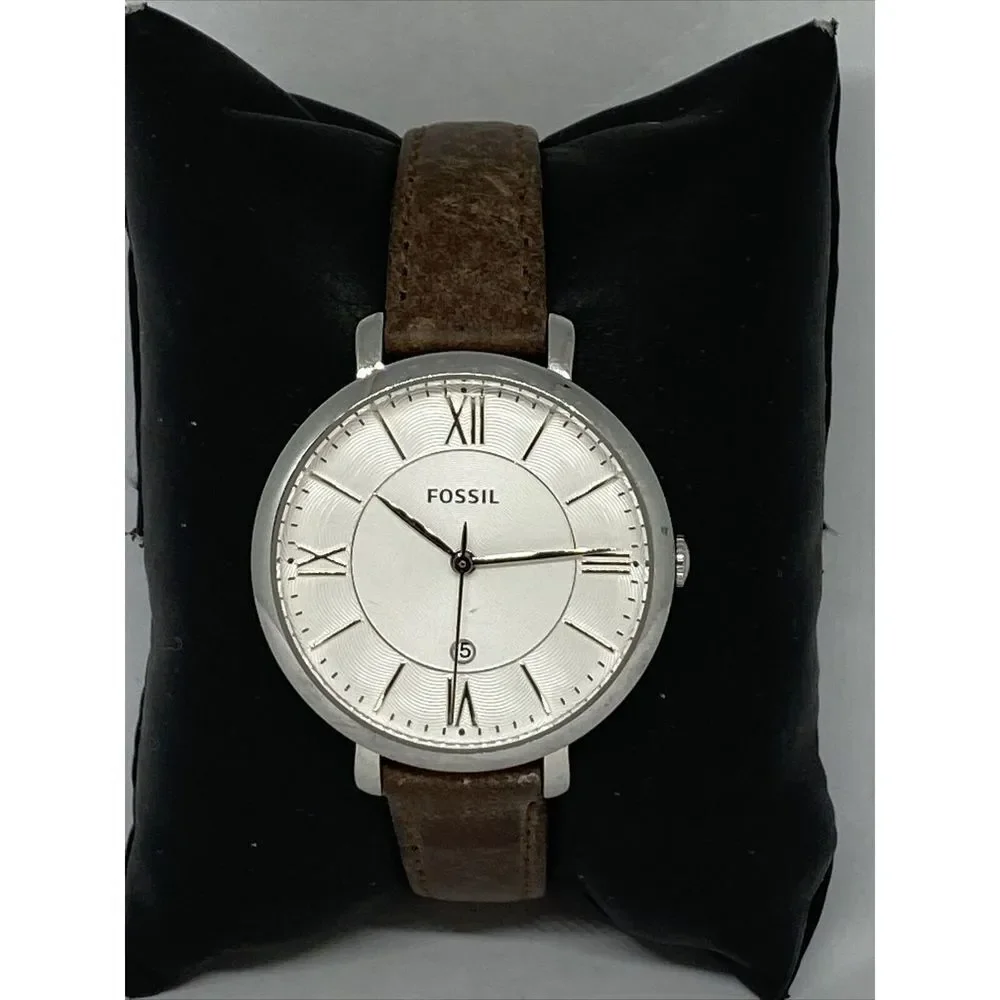 Fossil ES3869 Women's Brwon Buckle Leather Analog Dial Quartz Wrist Watch KL376